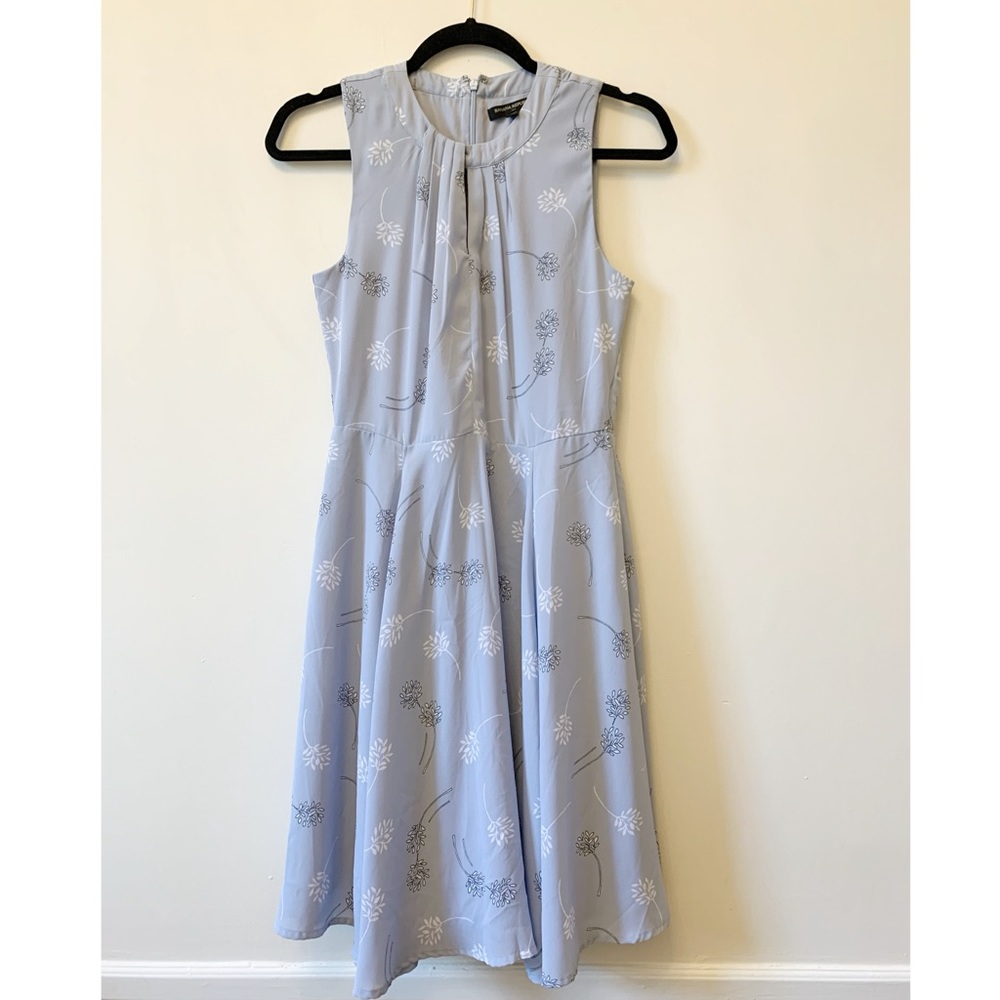 Banana Republic Blue Floral Sleeveless Dress